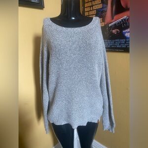 Roots Gray Scoopneck Women's Sweater